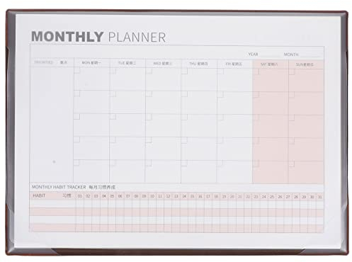 MAGICLULU Monatlicher Planer Notizblock Undatiertes Tischkalender Notizpad Für Büro Und Schule Für Organisation Und Zeitmanagement Praktisches Design Vielseitig Einsetzbar Für Notizen