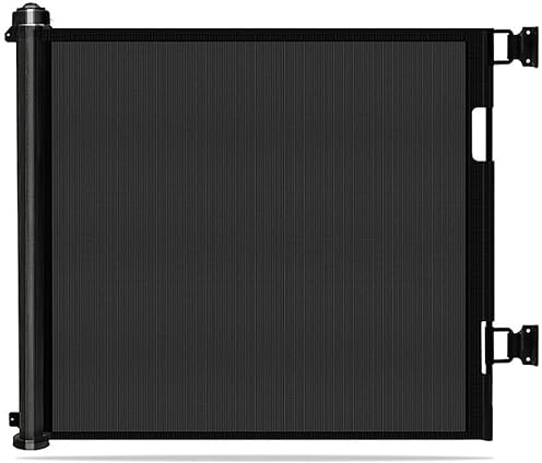 Trappgrind Utdragbar 300 Cm Rullgaller Höjd 86cm Stängningsgaller (Color : Schwarz, Size : 300cm)