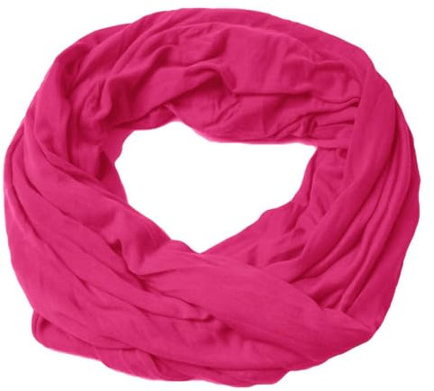 HomeRelax&Style Damen Loop Schal Fuchsia | luftiges, leichtes Halstuch | weich & angenehm auf der Haut | 175x80cm