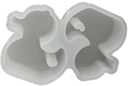 Meiliyizu Duck Shaped Silicone Mould, 2-in-1 Duck Silicones Molds, Duck Shaped Candle Molds for Making Candle Soap Gypsum Decorations