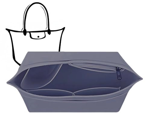 Charinor Premium Taschen Organizer für Longchamp, Taschenorganizer L aus Filz(GrauL)