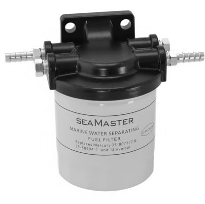 wellenshop Benzinfilter mit Wasserabscheider kompatibel Mercury, Kraftstofffilter für Boote mit Außenborder und Außenborder, bis 150 Liter/Stunde