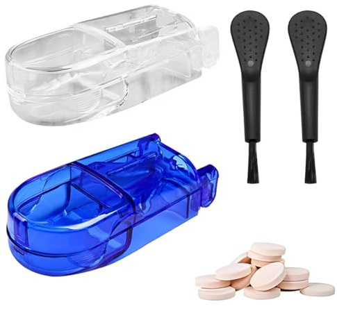DWFEYOI Tablettenteiler für Große und Kleine Tabletten Für Tabletten-Vitamin-Medizin in ein Halbes Viertel Schneiden,tablettenteiler,tablettenteiler für alle tabletten