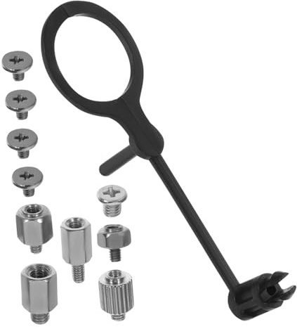 Lurrose Kit De Tornillos Ssd M.2 Para Placa Base, Tornillos De Montaje De 2 Mm y Separadores, Compatible Portátiles y, Aleación Resistente Disipador De Calor Para Refrigeración Segura, Surtido