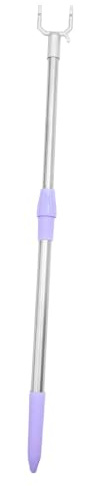 Poste para Alcanzar la Ropa Ajustable 55-80cm en Aleación de Aluminio | Barra Extensible para Colgar Ropa, Gancho Telescópico, Uso en Lavandería