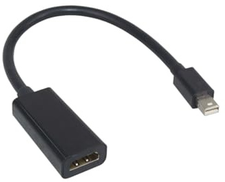 iplusmile Câble Adaptateur Mini Displayport vers Noir Prise Charge Prise Charge Couleurs Bits Compatible Air Imprimante Moniteur et Ordinateur Portable