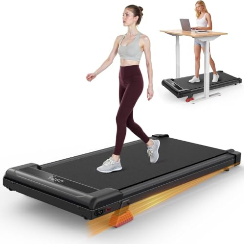 HomeFitnessCode Laufband mit Neigung für Zuhause - Walking Pad Elektrisch | Laufpad mit Steigung Treadmill 130KG Gehband unter Schreibtisch Walkpad Klein Walking Band Laufbänder