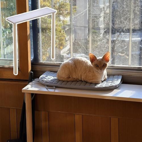 Fensterbank Verbreiterung Innen Fensterbank-Sitzplatz für Katzen, Fensterbankverlängerung, Platzsparende Ablageverlängerung zum Sonnenbaden für Katzen(89x20x80cm (35x7 7/8x31 1/2))