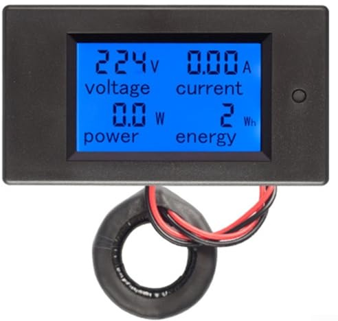 Amperometro Voltmetro, AC 80-260V 100A Display LCD Digitale Corrente Tensione Energia Multifunzionale Monitoraggio Meter con per ct