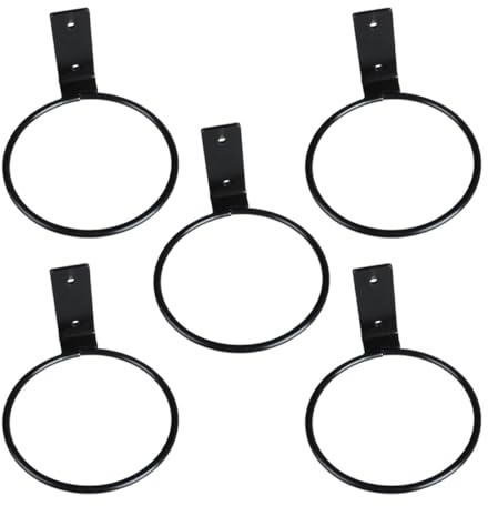 FUTUREORYY Soporte Macetero Colgante de Hierro, 5 Piezas para Pared, Estante para Plantas y Flores, Adecuado para Decoración de Interiores y Balcones, Tamaño 6 Pulgadas