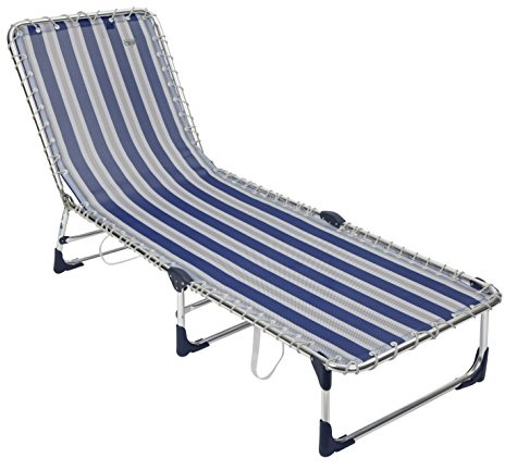 Crespo Dreibeinliege AL/367 blau-grau