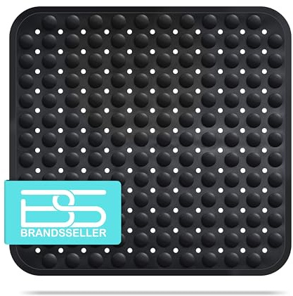 Brandsseller Duschmatte 53x53 cm Duscheinlage Badewanneneinlage mit Noppen Schwarz