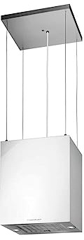 Küppersbusch DI3800.0W Insel- Dunstabzugshaube, Glas/Metall, Weiß
