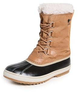 Sorel 1964 PAC Nylon Waterproof bottes d'hiver imperméables pour homme, Marron (Camel Brown x Black), 42 EU