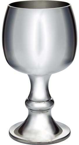 Zinn Kelch Tulpenförmig 300 ml Hell Poliert Beenden Sowohl Innen als auch Außen mit Feature Touchmark Möglich für Gravur