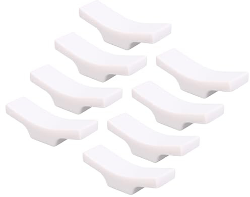 DOITOOL 8pezzi Portabacchette Resina Supporto per Posate Creativo per Tavolo Poggia Bacchette Materiale Resistente per Cucchiai E Forchette Accessorio da Tavola Bianco