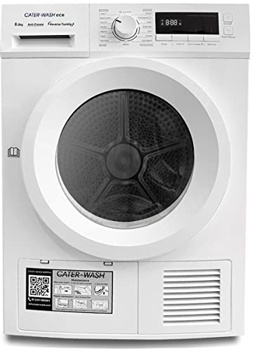 Cater-Wash ECO 8.0kg Heat Pump Condenser Tumble Dryer - A++ - 16 Drying Programmes - White - CK8508 (UK mainland del only)