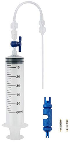 jeringas inyectoras sellador neumáticos sin cámara 60 ml con herramienta extracción núcleo válvula bicicleta Kit jeringa ciclismo con tubo sellador bicicleta