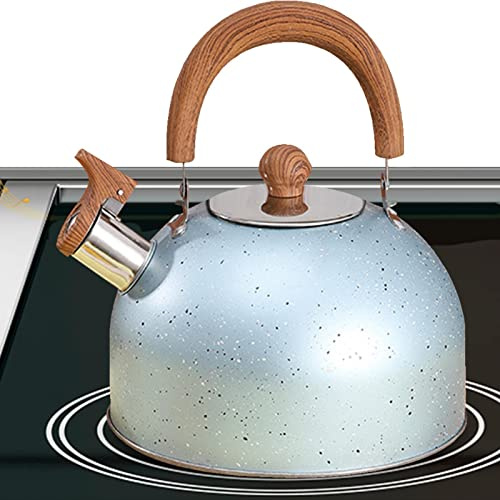 Bexdug Tea Kettle Whistling - 2L Tea Kettle for Camping,Whistling Stovetop Tea Kettle Food Stainless Steel, Hot Water Fast to Boil, Teapot for Tea, Coffee