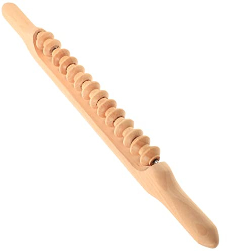 PLAFOPE Holz Massagerolle für Cellulite-behandlung Massagegerät für Hause Schabestab aus Holz zum Entfernen Überschüssiger Fettzellen und Anregung der Drainage