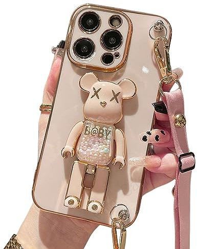TEidea Cover iPhone Custodia A Tracolla per iPhone 14 12 PRO Max Mini 11 13 PRO XS XR-per 12 Mini-Rosa