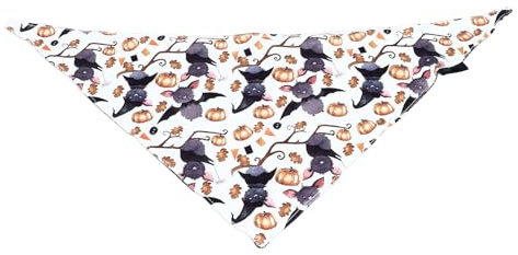 Hundehalstuch Für Kleine Mittelgroße Hunde, Hundehalstuch Mit Einzigartigem Muster, Waschbares Hundedreieck-Lätzchen, Schal Für Halloween-Haustierkostüm