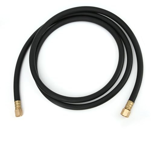 Inert Gas Hose Argon CO2 Nitrogen Compressed Air Welding Union Nut 1/4 Inch Hose, Co2 Nut, High Pressure Fittings Over The Guide Tube Bottle Bridge Connector(2M) (2m/6.6ft)