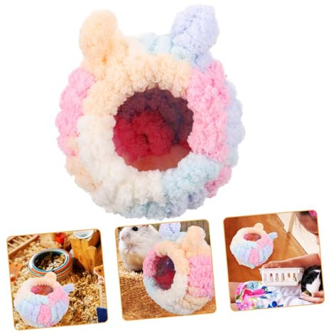 BESPORTBLE Hamster Warme Hütte Meerschweinchen Schlafen Bett Kleine Tier Versteck Komfortable Kaninchen Nest Plüsch Nest Für Hamster Ratten Und Kaninchen