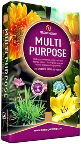 Multi-Purpose Compost 10L 20L 40L 60L - Potting Soil for Indoor & Outdoor Plants - Nutrient Rich Fertilizer Mix for Garden, Seeds, Flowers & Vegetables - Premium Houseplant Potting Mix Bag (10L)