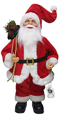 30 cm große, stehende, nette Weihnachtsfigur, Dekoration für Weihnachtsdekoration, Baumdekoration