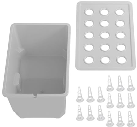 Gralara Kit de de Cultivo hidropónico, contenedor de plantación, Caja de Cultivo, Kit de Cultivo hidropónico para Parterre, Blanco