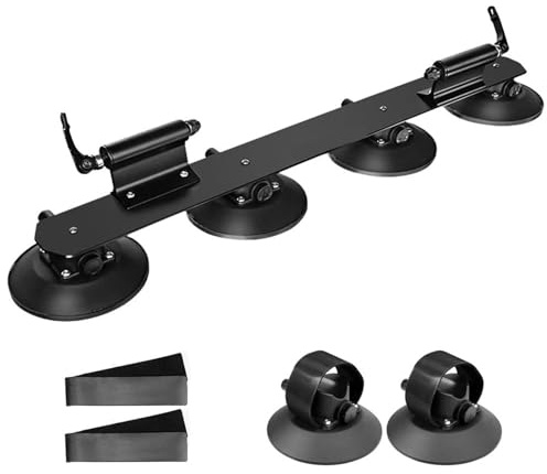 YNKJFOD Portabicicletas De Techo con Ventosa, De Instalación Rápida For Bicicletas De Montaña Y Carretera(XP1002BK)