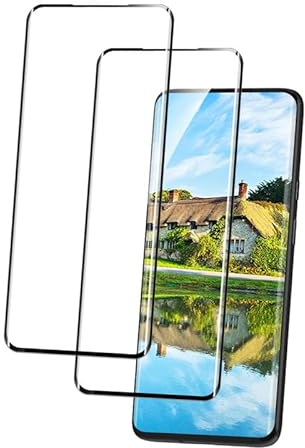 Camokia 2 protectores de pantalla de dureza 9H para OnePlus 7 Pro, protector de pantalla antipolvo, protector de pantalla para OnePlus 7 Pro, HD, transparente, protección completa