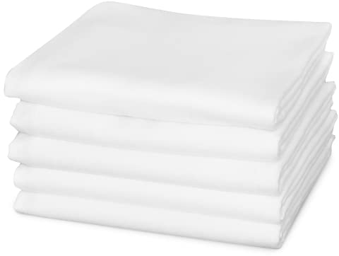 KiGATEX Moltontücher 80x80 cm aus 100% Baumwolle – weich, saugstark und veredelt – Mulltuch/Spucktuch/Pucktuch für Babys – waschbar bis 95 °C – Set für Erstausstattung – Ökotex 100 – Made in Germany