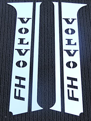 4 decorazioni per portiera in acciaio inox effetto cromato e lucidato per serie FH FM prodotta fino al 2012