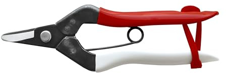 Okatsune 301 Ernteschere, gebogene 25-mm-Klinge für Obst & Gemüse | Gesamtlänge 160 mm, gebogene Klinge 25 mm, 110 g, IZUMO-YASUGI-Stahl 59–60 HRC – für die Ernte auf engstem Raum