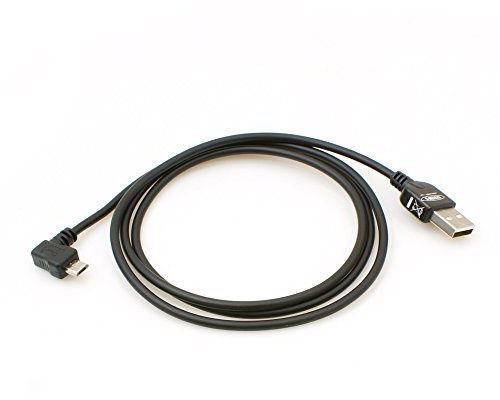 System-S Micro USB 2.0 Kabel gewinkelt 90 Grad Winkelstecker (Links/Male) Adapter Datenkabel und Ladekabel 100 cm
