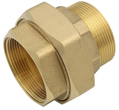Stabilo-Sanitaer Messing Fitting Verschraubung 2 Zoll DN50 IG/AG Rohrverschraubung Gewindefitting