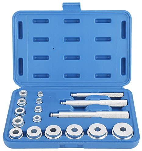 FreeTec 17tlg. Radlager Werkzeug Set Radlagerwerkzeug Abzieher Buchsen Treibsatz Druckstücksatz Radlagerabzieher Montage Instandsetzung Simmerring Austreiber Eintreiber