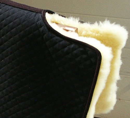 Top Satteldecke, 100% Qualitäts Lammfell - Westerndecke, Westernpad, Squarepad - besonders dichtes Fell, hohe Druckentlastung, Ausgleich der Sattellage, auch zum sattelfreien Reiten