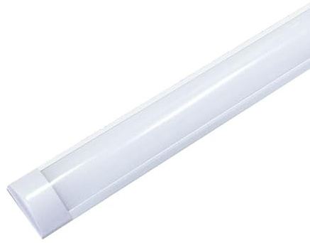 SILAMP - Regleta LED, 90 cm, 36 W, blanco frío, 6000 K, 8000 K, color blanco
