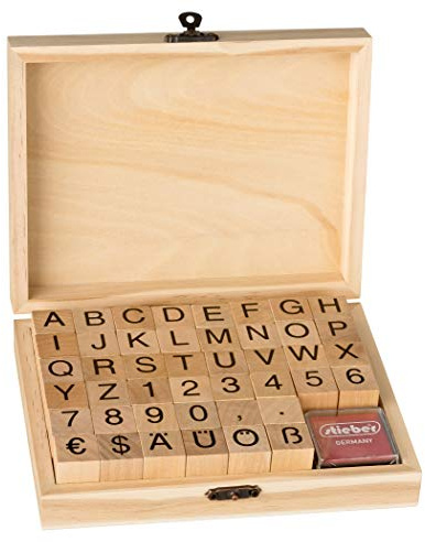 stieber Stempeldruckereien Großbuchstaben, Kleinbuchstaben, Sonderzeichen, Schriftgröße 48pt (Bitte AUSWÄHLEN, einzelne Sets oder gesamter Satz!) (Stempeldruckerei Großbuchstaben)