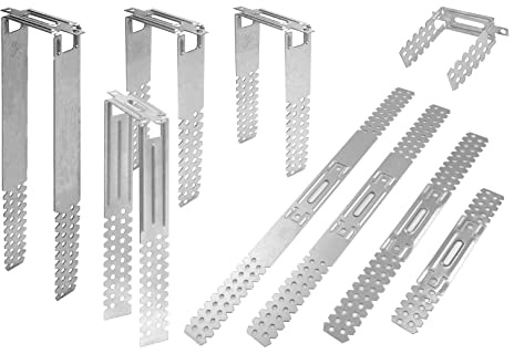 HEXIM Direktabhänger 75-250mm für CD 60/27 & Holzlattung Trockenbau Rigips Deckenabhänger (10 Stück, 225mm) Trockenbau Profile Deckenabhängung