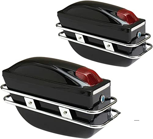 NOBRIM Motorrad Topcase Motorrad-Satteltaschen Motorrad-Gepäcktaschen Seitenboxen Gepäcktank Heckwerkzeugtasche Hartschalenkoffer Satteltaschen Seitliche Motorrad-Heckbox für Helm Großes Gepäck