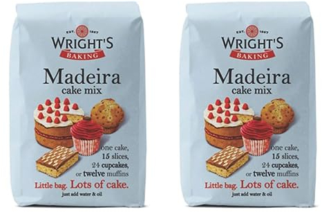 Wright's | Madeira Cake Mix 2X500g (1Kg) | Madeira Cake mix, which has a subtle buttery and vanilla flavour, can be used to bake light & moist cakes, slices, muffins or cupcakes