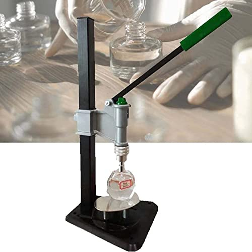 FUYAO Presse à Parfum Manuelle à Long Manche en Acier Inoxydable, Machine à sertir Professionnelle à Hauteur réglable pour Le flaconnage des huiles essentielles de Parfum,13-15mm