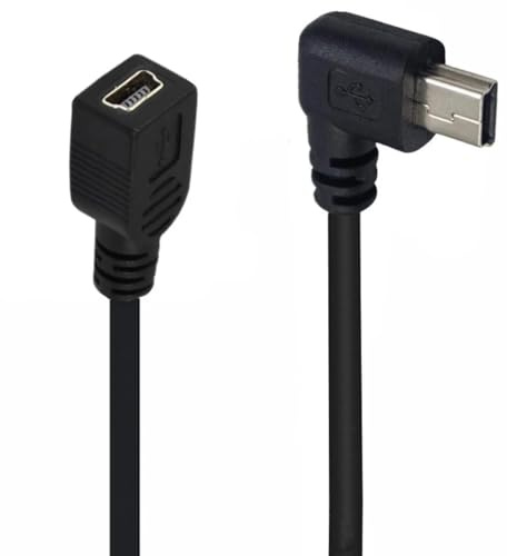 innov8 Mini USB 2.0 Type-B Male to Female Extension Cable 0.25m (Left Angle)