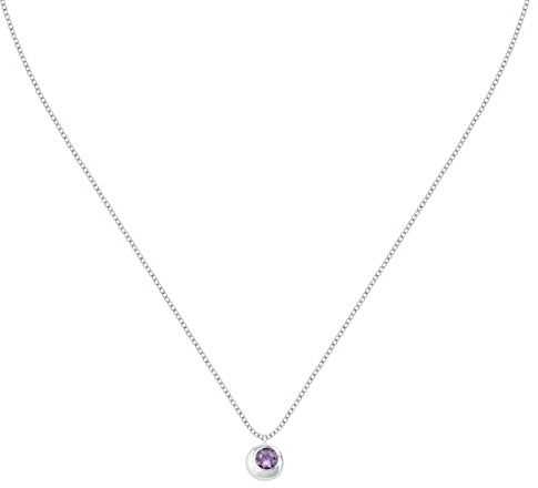 Morellato Collana Donna in Argento 925‰ riciclato con Pietra Colorata, Collezione TESORI ETERNI, Idee Regalo Donna