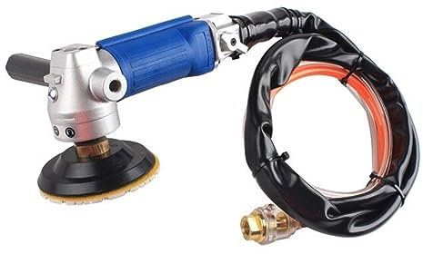 Pulidora de piedra eléctrica en húmedo, Lijadora de amoladora pulidora de piedra mojada de aire de mano for granito de mármol de piedra para granito, baldosas, suelos de cemento