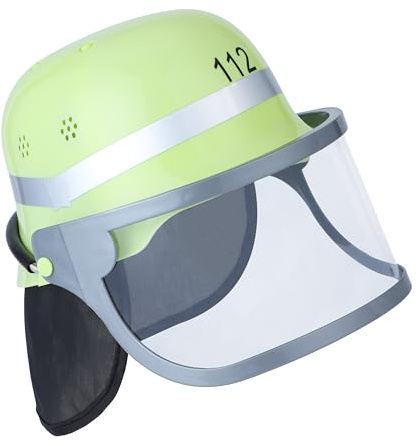 JOYIN Casco per bambini regolabile con visiera pieghevole, foulard e sottogola per feste a tema, carnevale e giochi di ruolo (giallo)